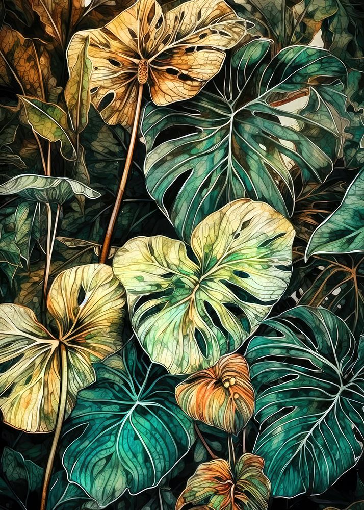 Nature Leaves 43 art print by Justyna Jaszke for $57.95 CAD