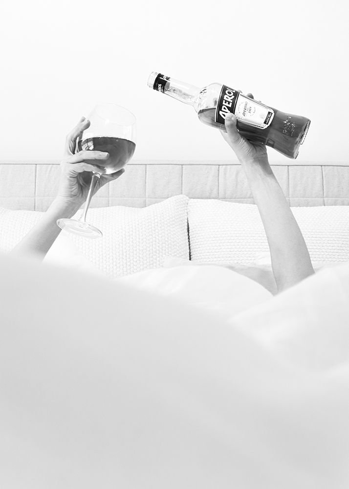 Aperol In Bed Baw art print by Pictufy Studio III for $57.95 CAD