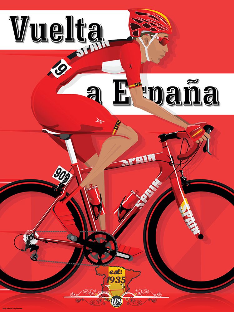 La Vuelta Grand Tour Bicycle Race art print by Wyatt 9 for $57.95 CAD