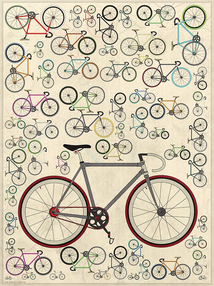 Fixie Bicycles art print by Wyatt 9 for $57.95 CAD