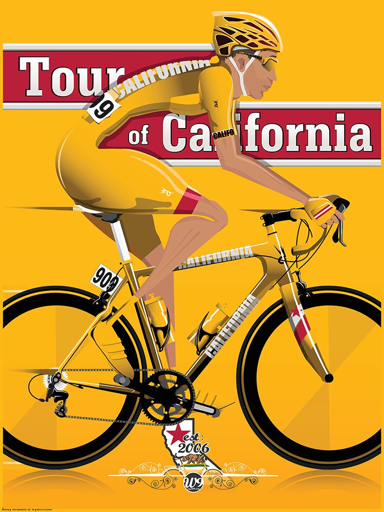 Tour of California Bicycle Race art print by Wyatt 9 for $57.95 CAD