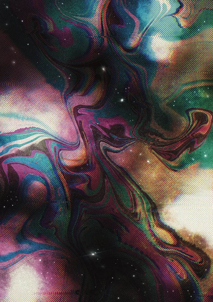 Retro Marble Space art print by Amy Louise Baker for $57.95 CAD