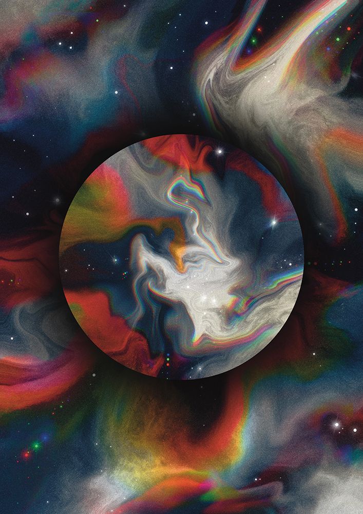 Cosmic Black Hole Planet art print by Amy Louise Baker for $57.95 CAD