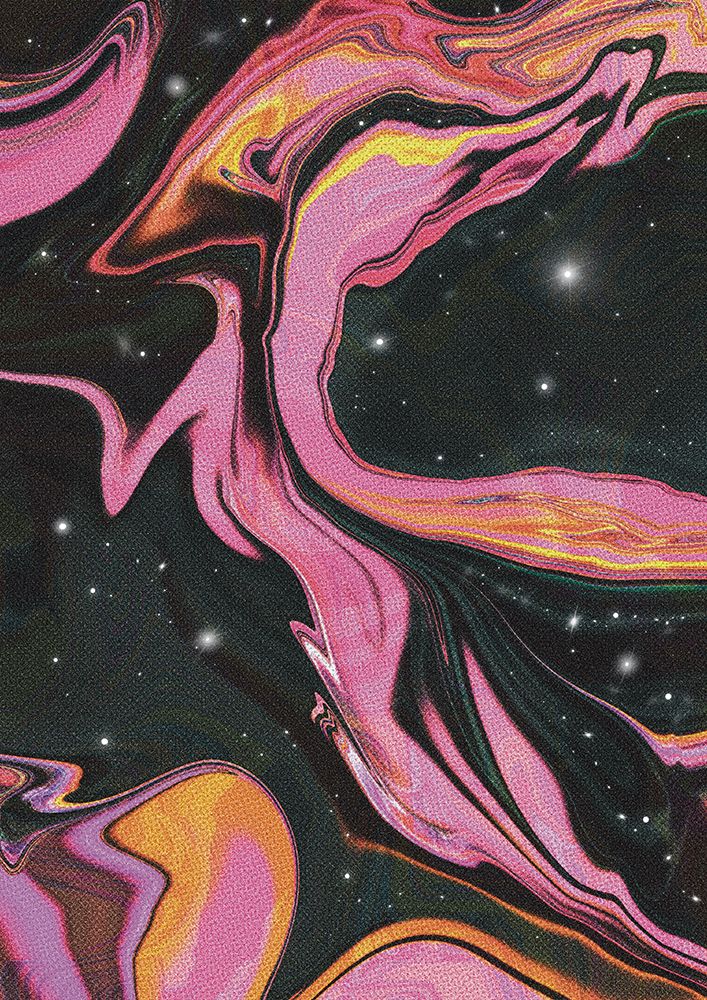Pink Swirl Nebula art print by Amy Louise Baker for $57.95 CAD