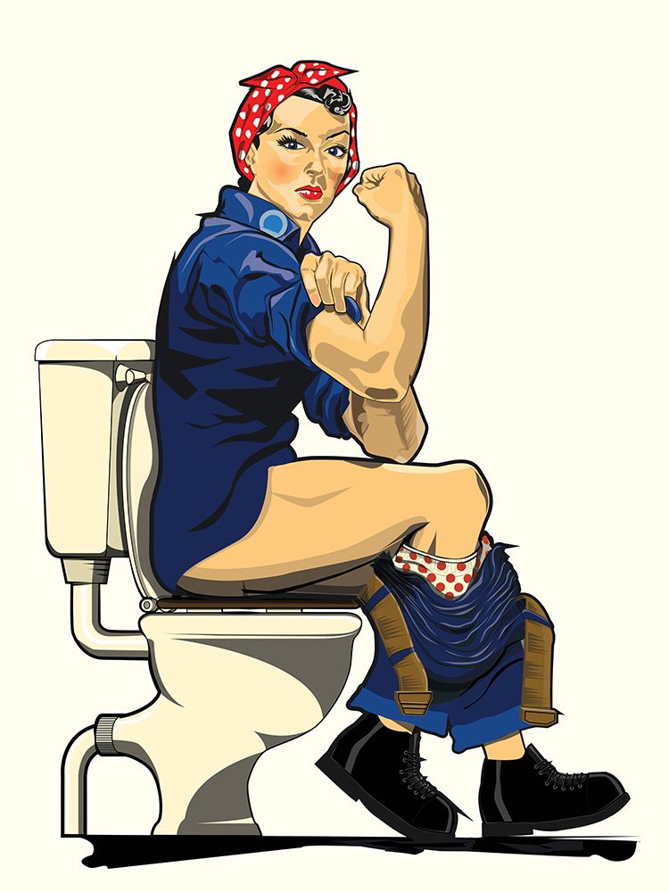 We Can Do It - Toilet Edition art print by In The Washroom for $57.95 CAD