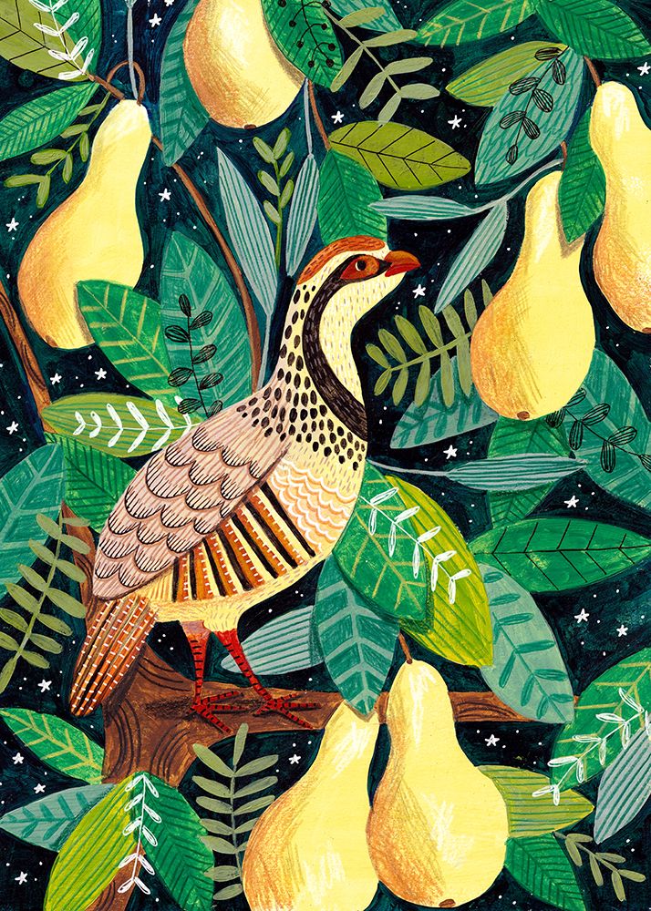 Partridge In A Pear Tree art print by Caroline Bonne Muller for $57.95 CAD