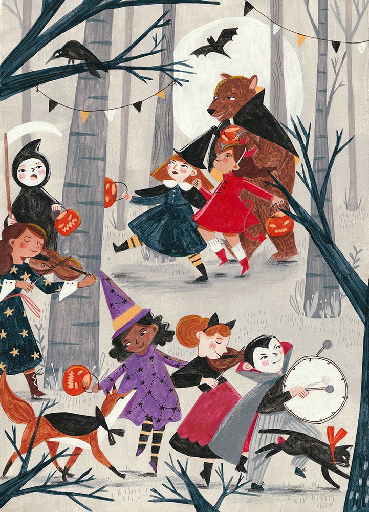 Halloween Parade art print by Caroline Bonne Muller for $57.95 CAD