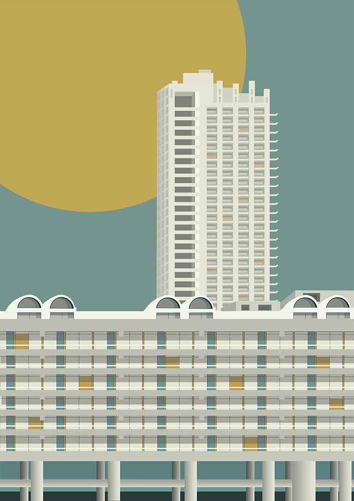 Barbican Print art print by Gail Myerscough for $57.95 CAD