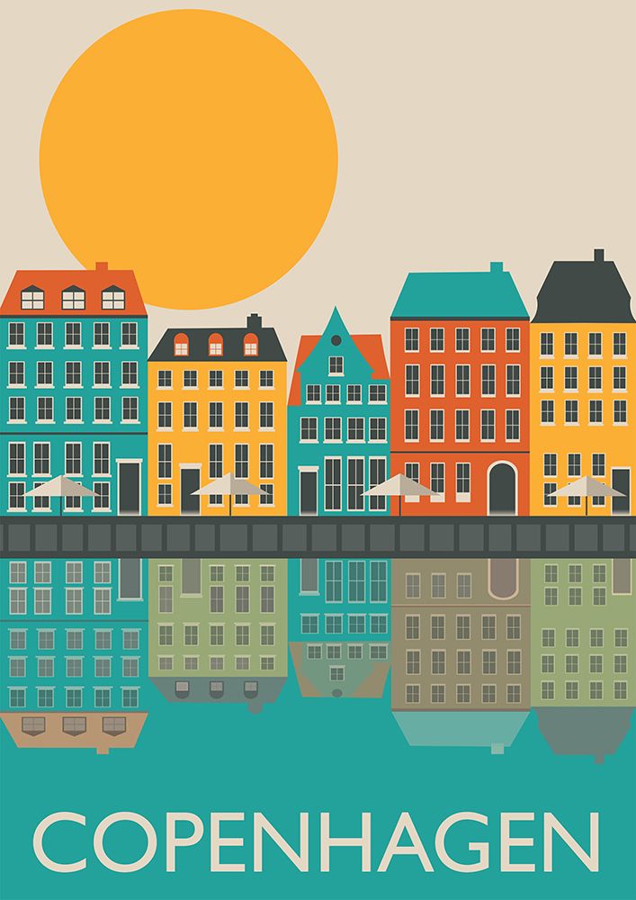 Copenhagen art print by Gail Myerscough for $57.95 CAD