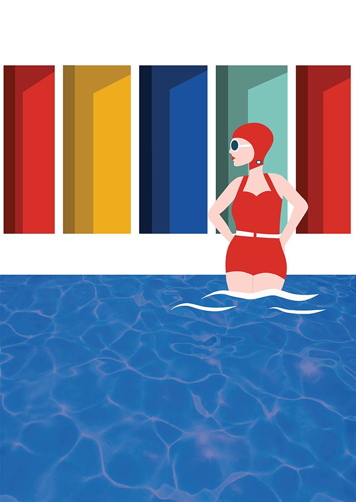 Lido Lady art print by Gail Myerscough for $57.95 CAD