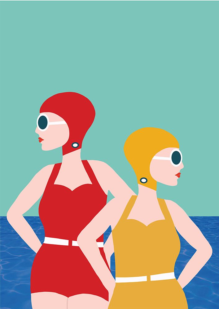 Lido Style art print by Gail Myerscough for $57.95 CAD