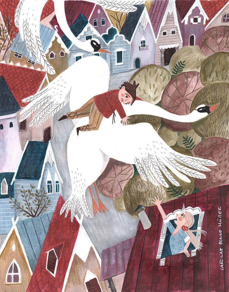 The Magical Wild Geese art print by Caroline Bonne Muller for $57.95 CAD