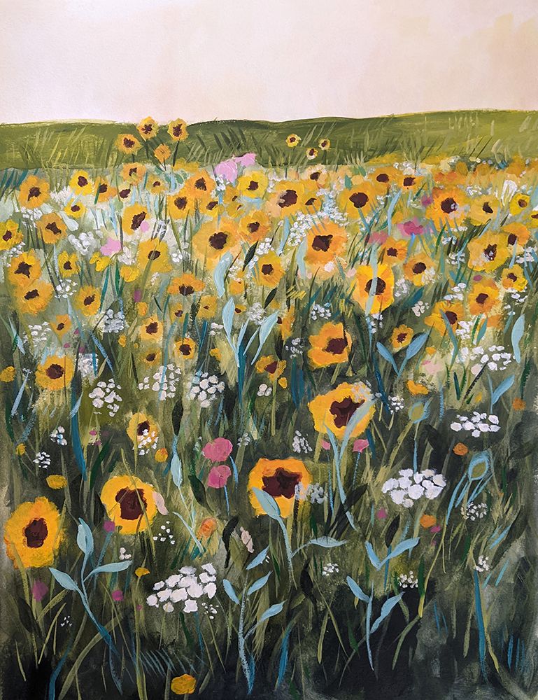 Flower Field art print by Claire Whitehead for $57.95 CAD