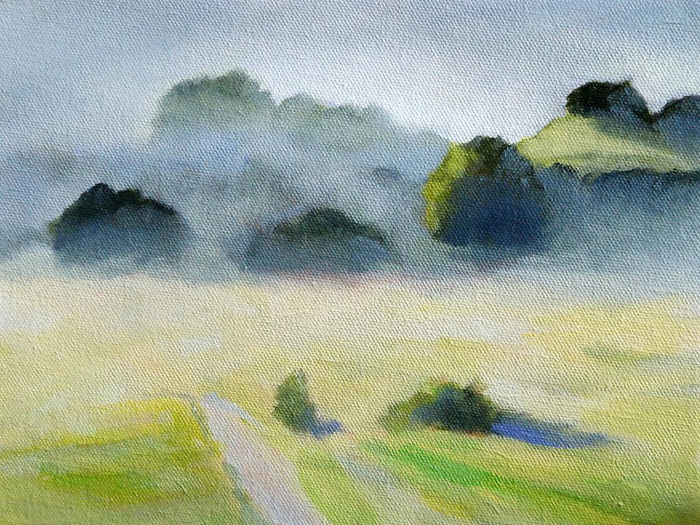 Foggy Hills art print by Claire Whitehead for $57.95 CAD