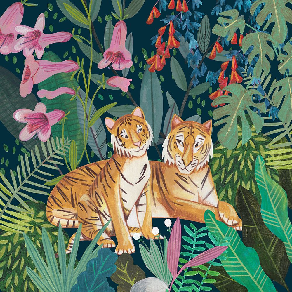 Tigers in the Jungle art print by Caroline Bonne Muller for $57.95 CAD
