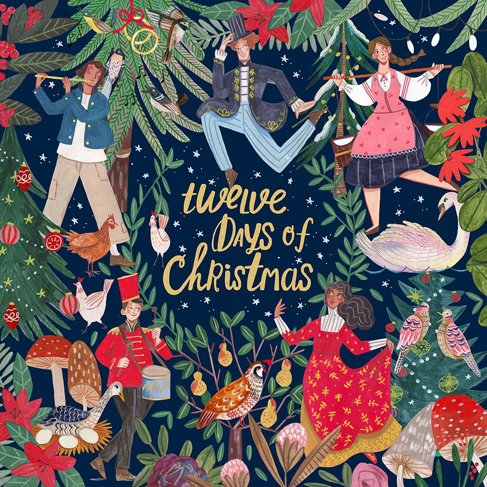 Twelve Days Of Christmas art print by Caroline Bonne Muller for $57.95 CAD