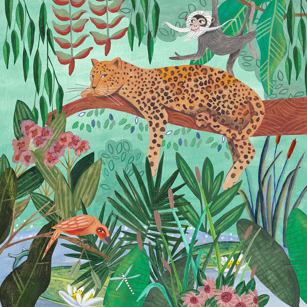 Leopard In The Jungle art print by Caroline Bonne Muller for $57.95 CAD