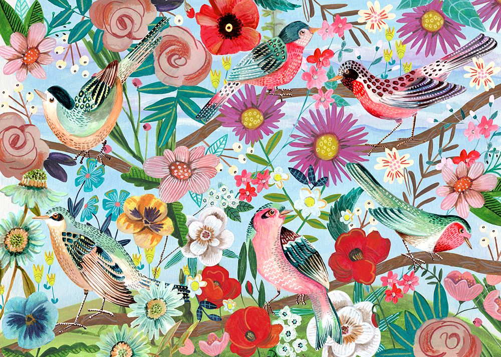 Birds art print by Caroline Bonne Muller for $57.95 CAD