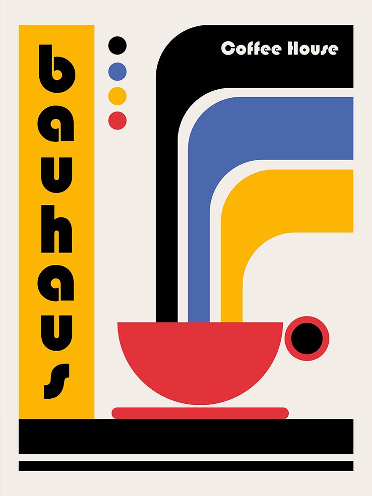 Bauhaus Coffee House art print by Retrodrome for $57.95 CAD