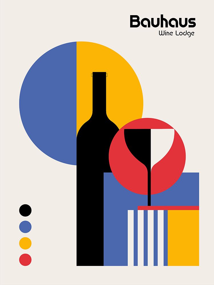 Bauhaus Wine Lodge art print by Retrodrome for $57.95 CAD