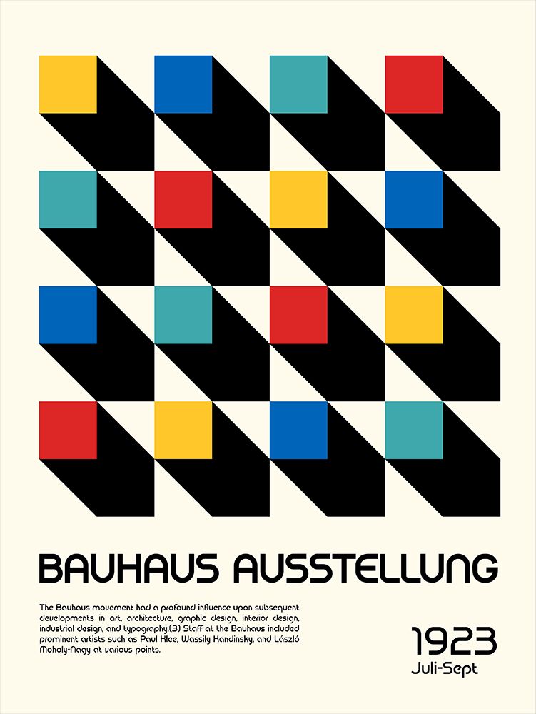 Bauhaus Ausstellung art print by Retrodrome for $57.95 CAD