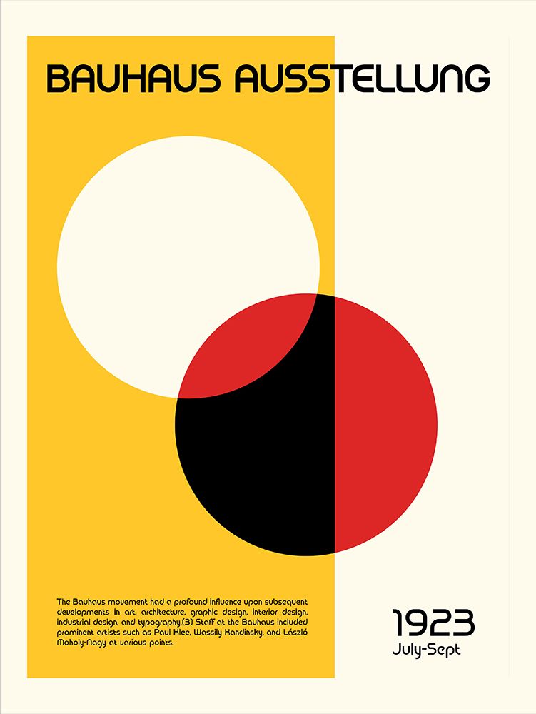 Bauhaus Ausstellung art print by Retrodrome for $57.95 CAD