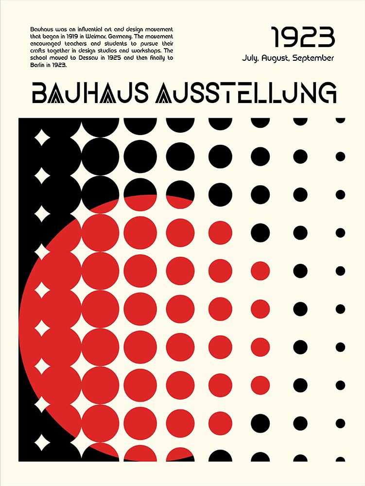 Bauhaus Ausstellung art print by Retrodrome for $57.95 CAD