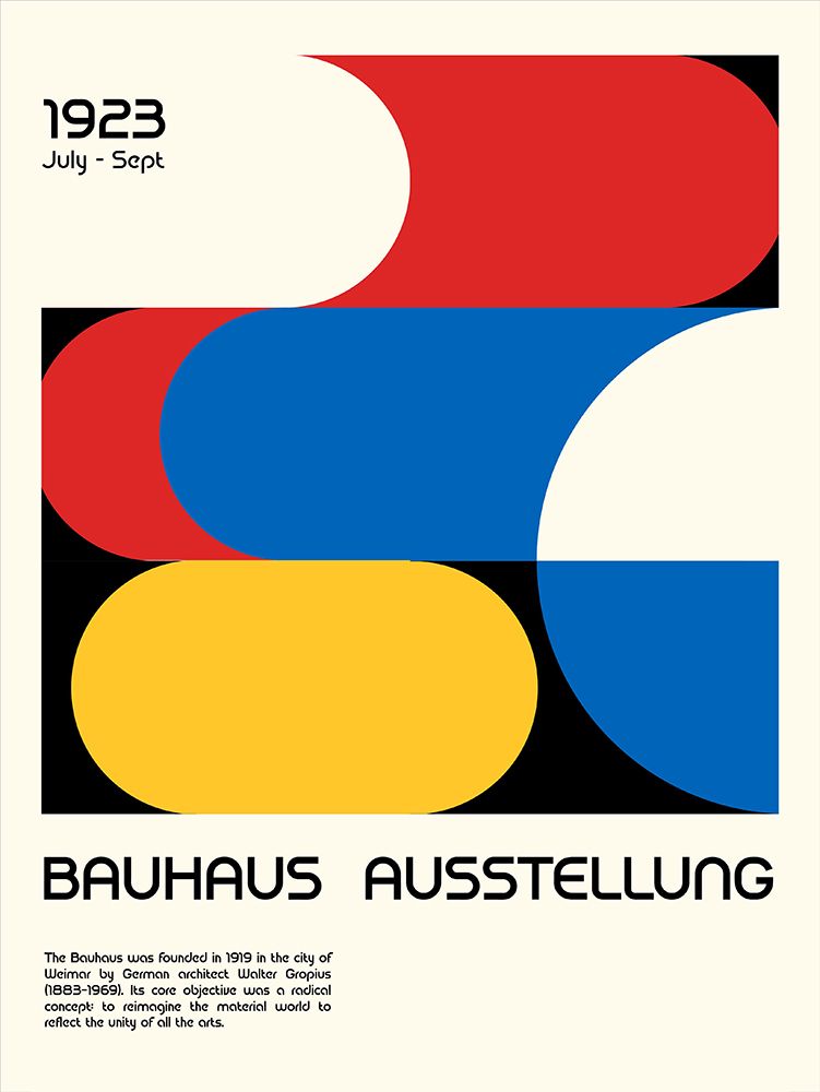 Bauhaus Ausstellung 1923 art print by Retrodrome for $57.95 CAD