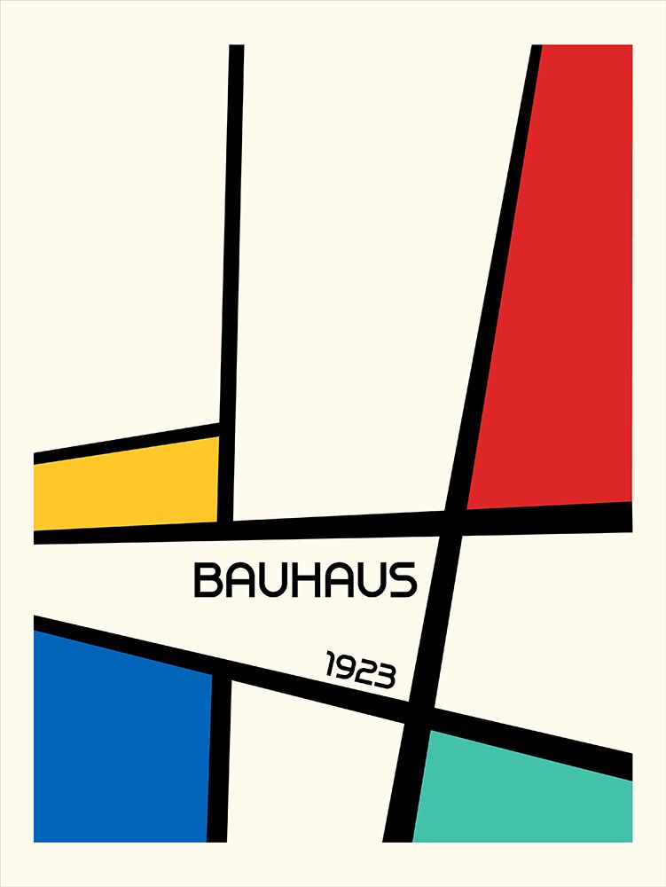 Bauhaus Geometric Design Retro art print by Retrodrome for $57.95 CAD