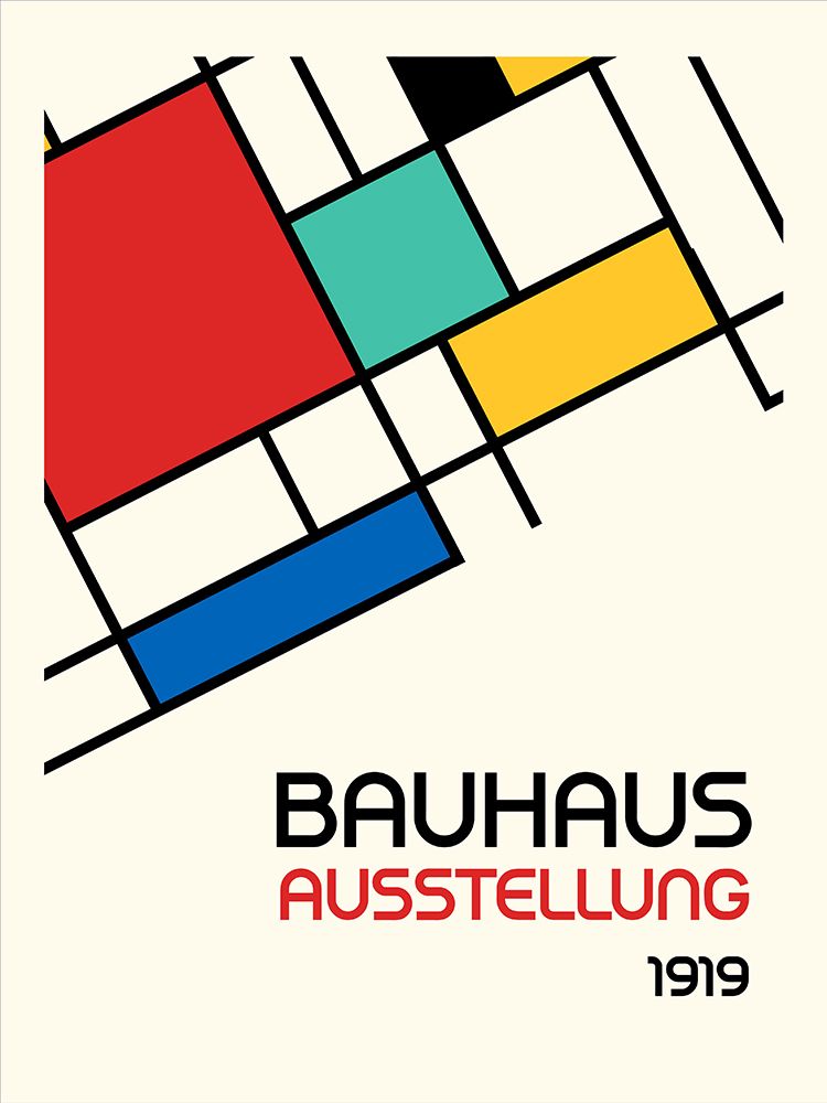 Bauhaus Geometric Design Retro art print by Retrodrome for $57.95 CAD