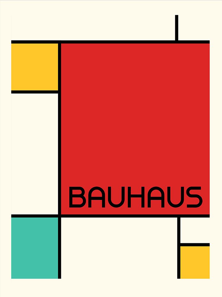 Bauhaus Geometric Design Retro art print by Retrodrome for $57.95 CAD