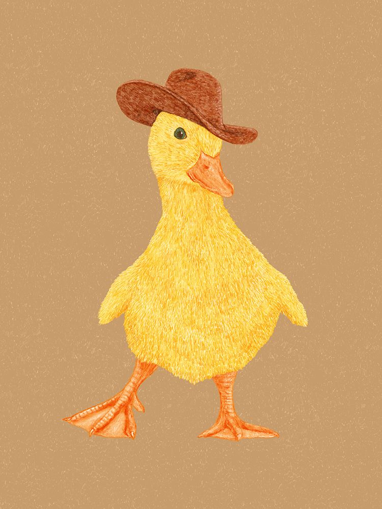 Daphne The Cowgirl Duckling art print by Anyone Can Yeehaw for $57.95 CAD