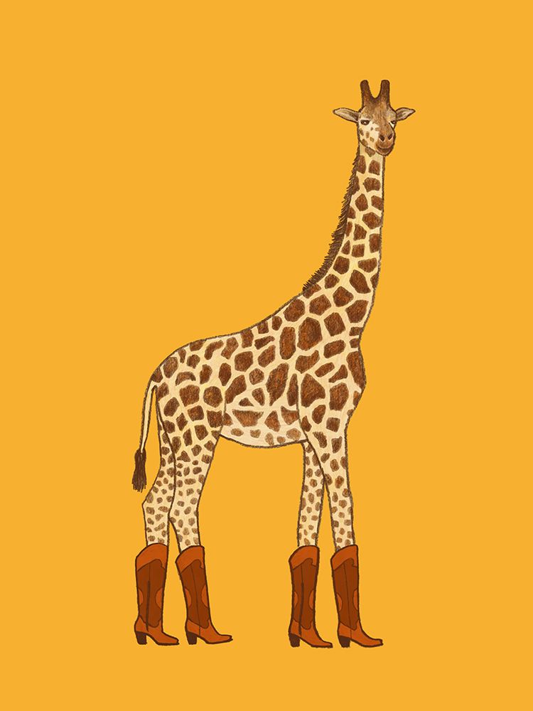 Jolene The Cowgirl Giraffe art print by Anyone Can Yeehaw for $57.95 CAD