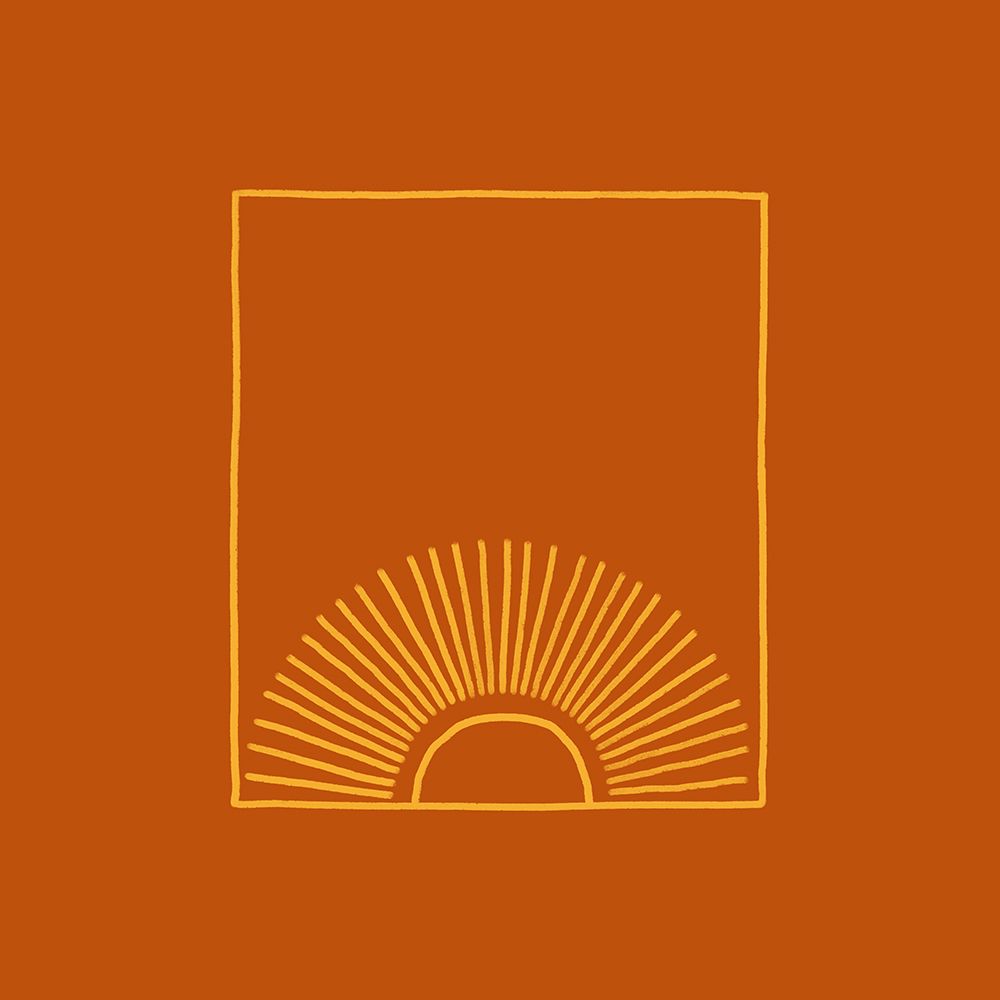 Caramel Minimal Sun art print by Anyone Can Yeehaw for $57.95 CAD