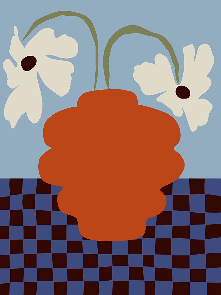 Blooming_Dropping and checkerboard art print by Miho Art Studio for $57.95 CAD