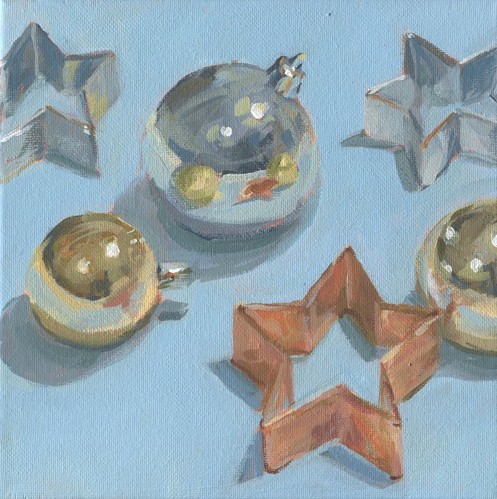 Ornaments and Stars art print by Carrie Arnold for $57.95 CAD