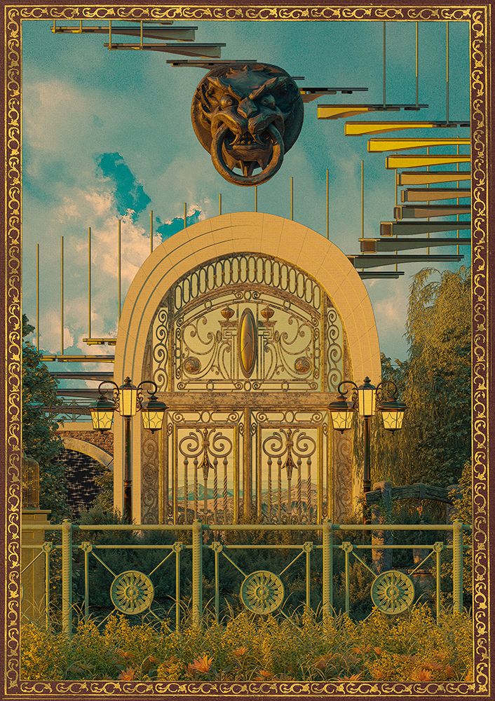 Surreal Gate art print by Cosmozach for $57.95 CAD