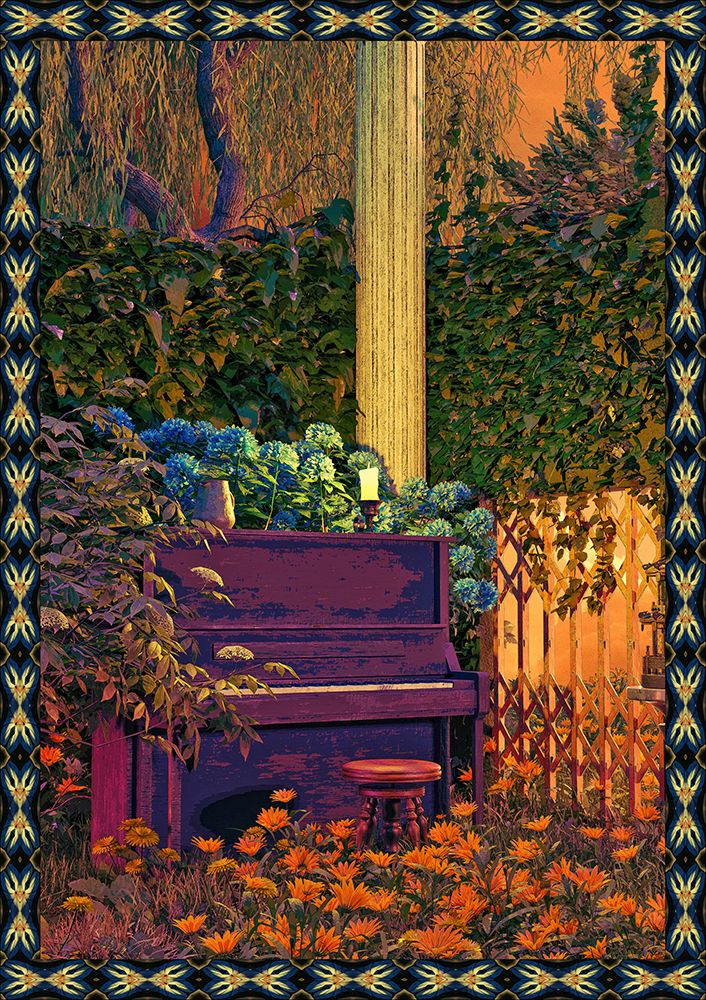 Piano In Forest art print by Cosmozach for $57.95 CAD