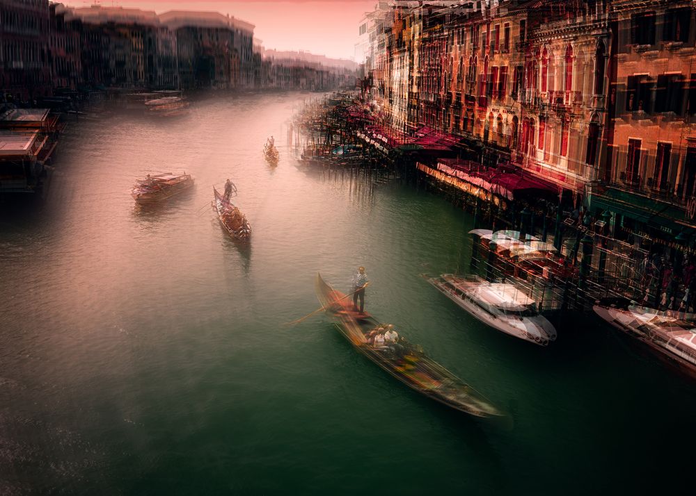 Gondola Tours In Venice art print by Gu and Hongchao for $57.95 CAD