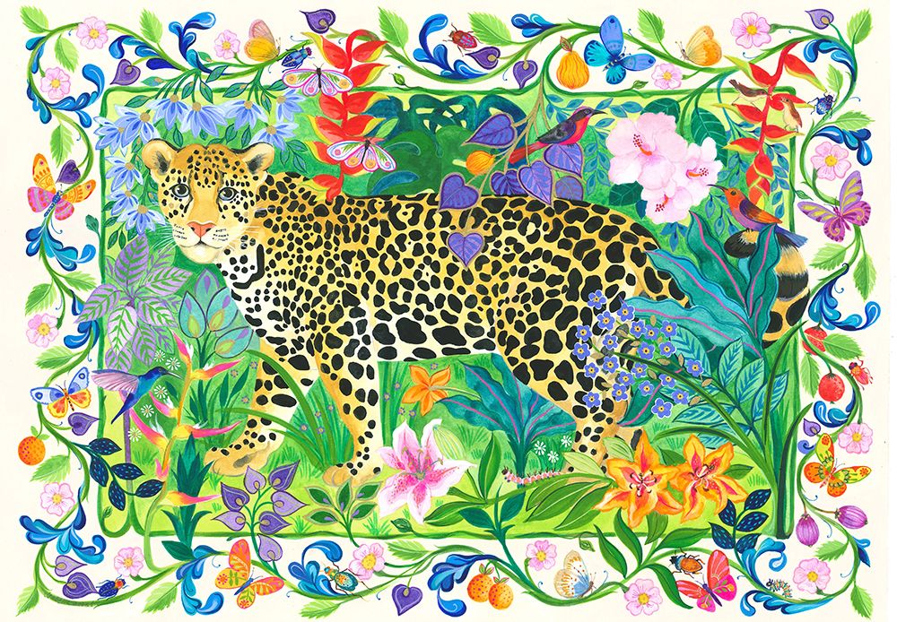 Painted Jaguar In the Jungle art print by Isabelle Brent for $57.95 CAD
