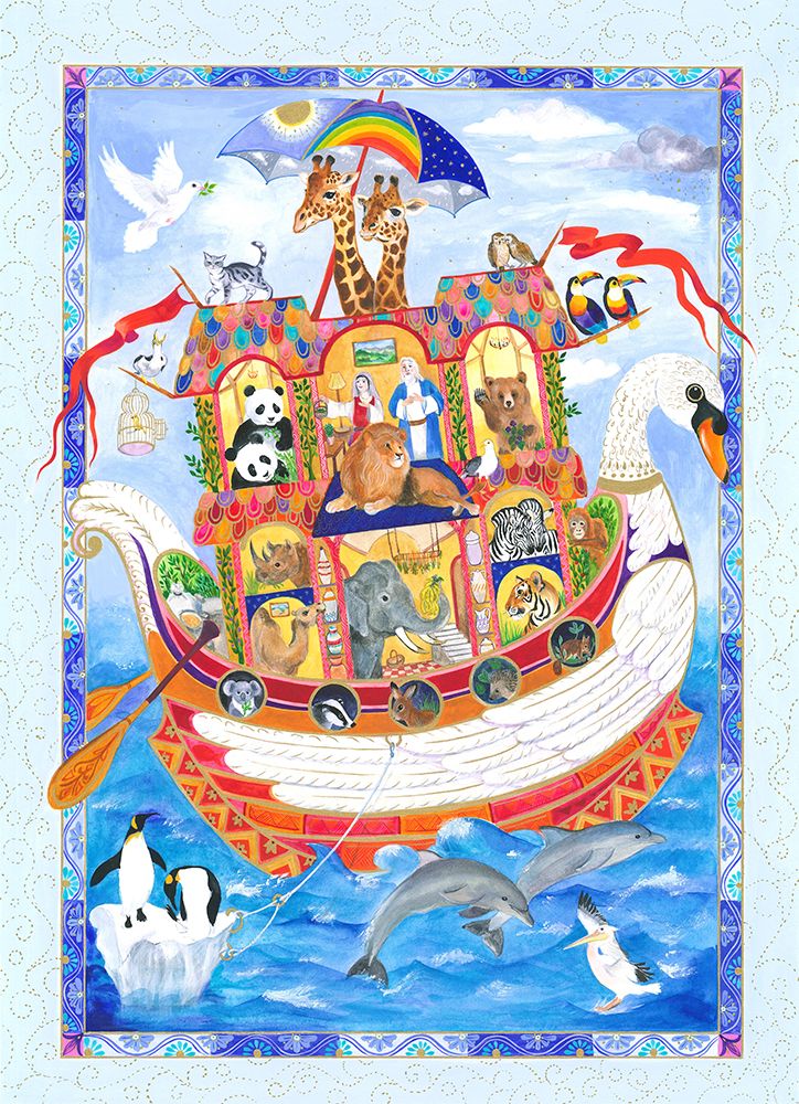 Noahs Swan Headed Ark art print by Isabelle Brent for $57.95 CAD