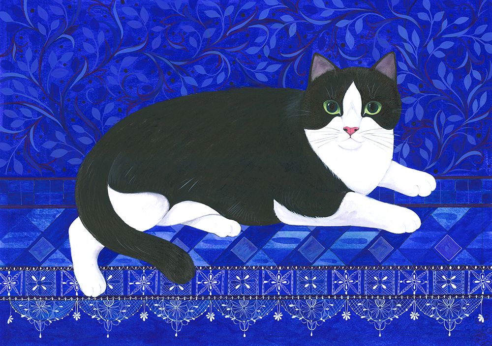 Saphire the  Cat art print by Isabelle Brent for $57.95 CAD