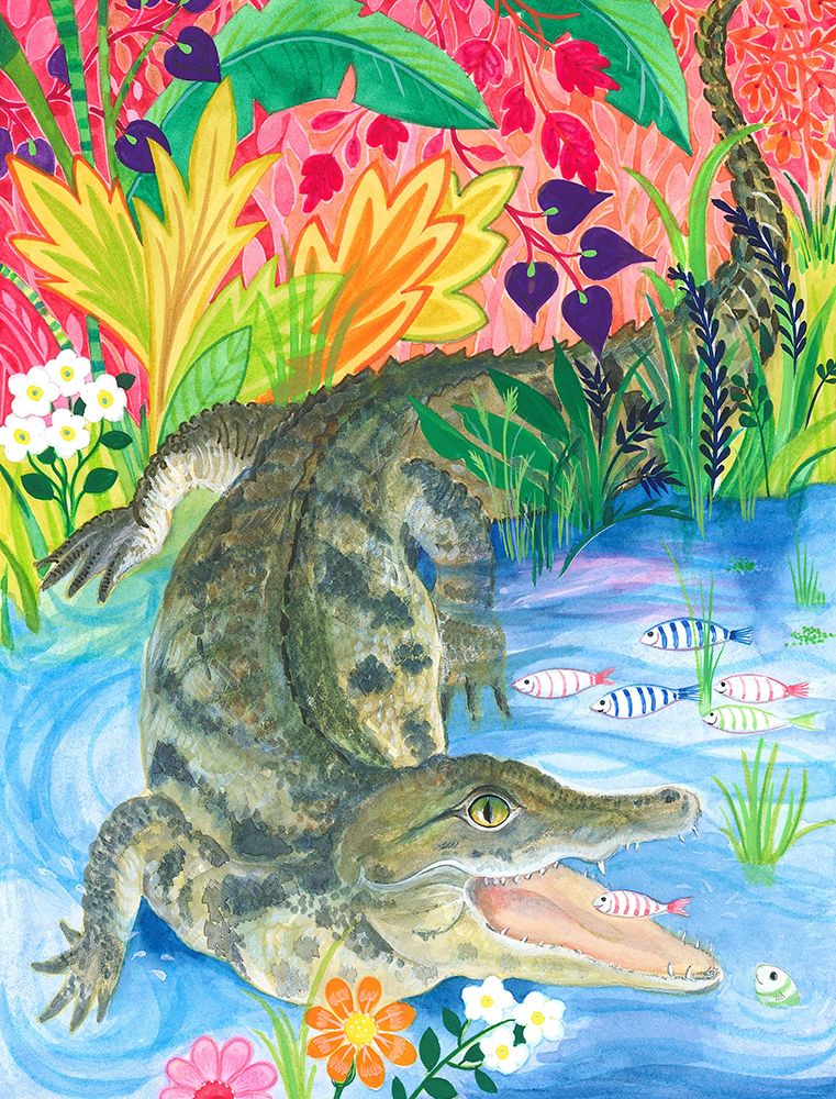 Crocodile Smile art print by Isabelle Brent for $57.95 CAD