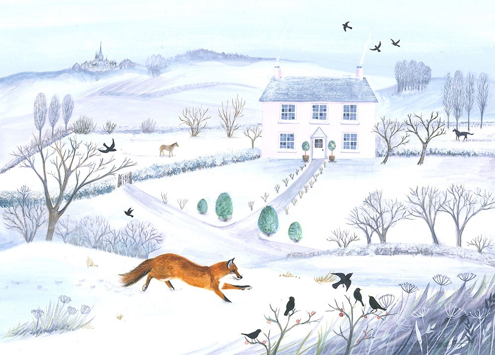 The Winter Fox art print by Isabelle Brent for $57.95 CAD