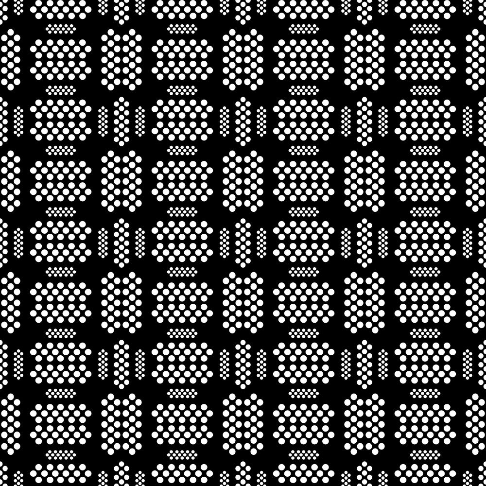 Dots In a Row 2 Black and White art print by Michele Channell for $57.95 CAD