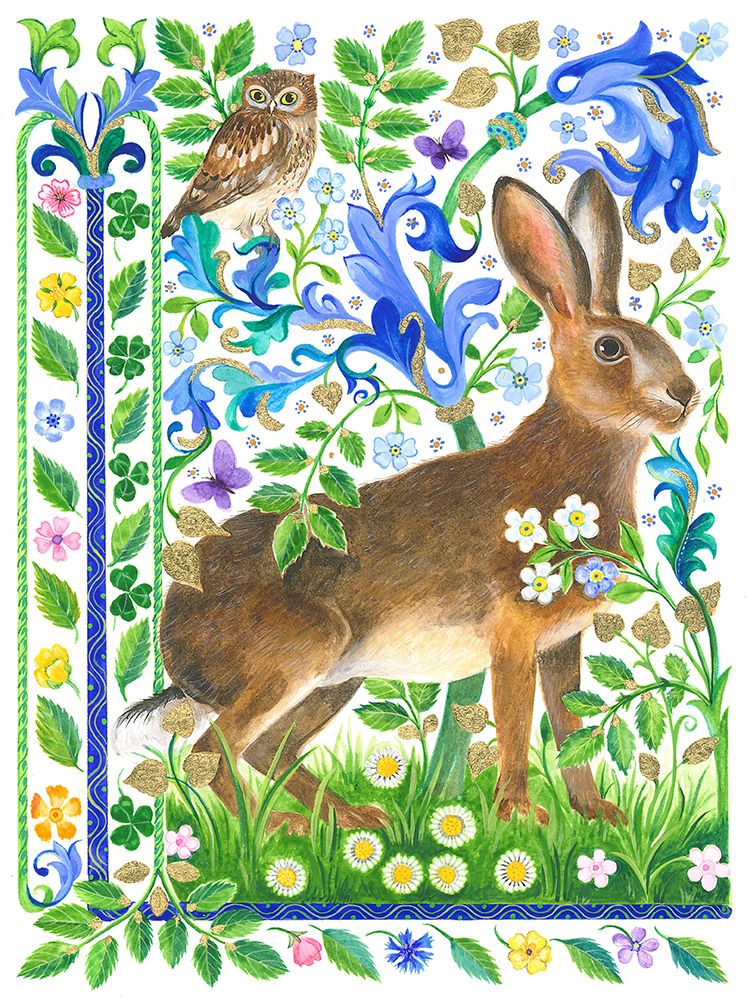Magical Garden Hare art print by Isabelle Brent for $57.95 CAD