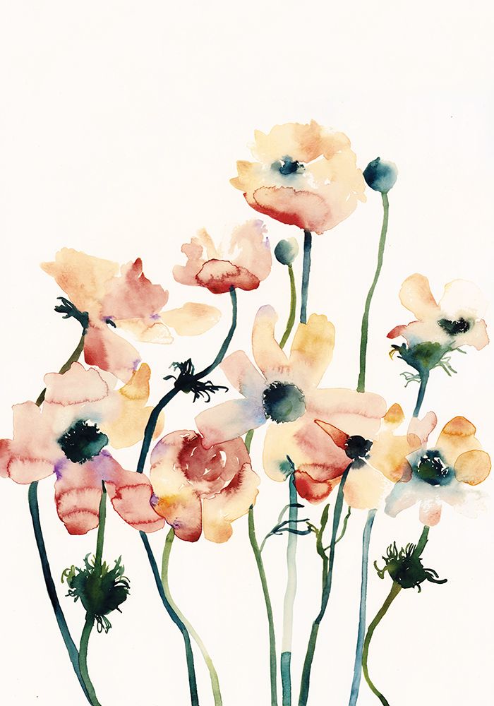 Flowers Bouquet_I art print by Flavia Cuddemi for $57.95 CAD