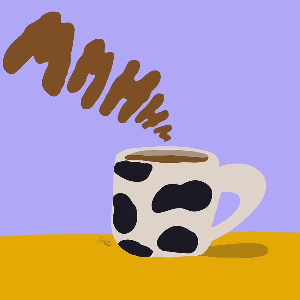 Mmhh Coffee art print by Alix Campbell for $57.95 CAD