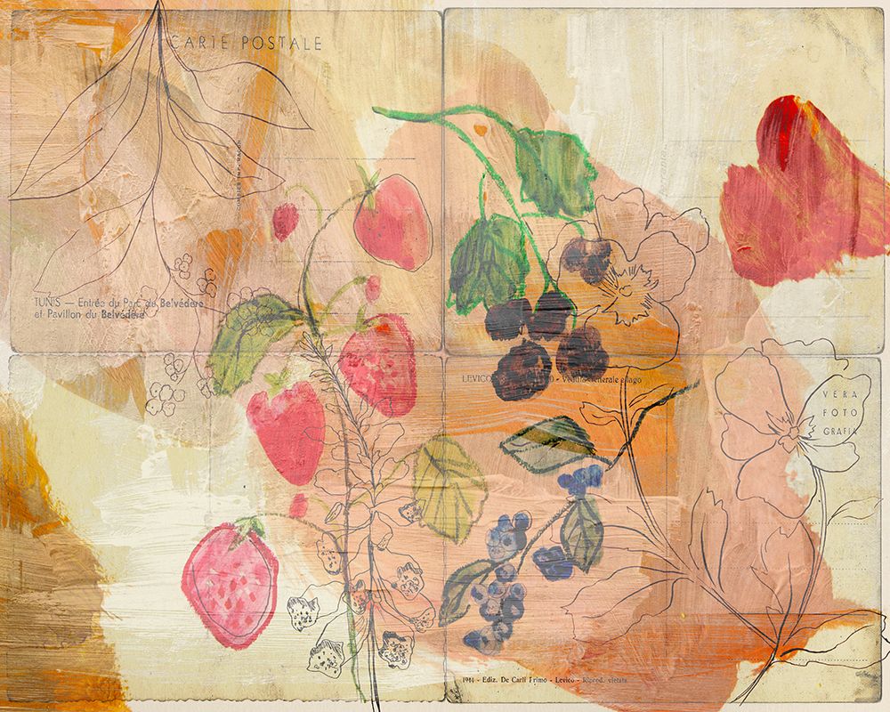 Fruit Postcards art print by Gemma Bardot for $57.95 CAD