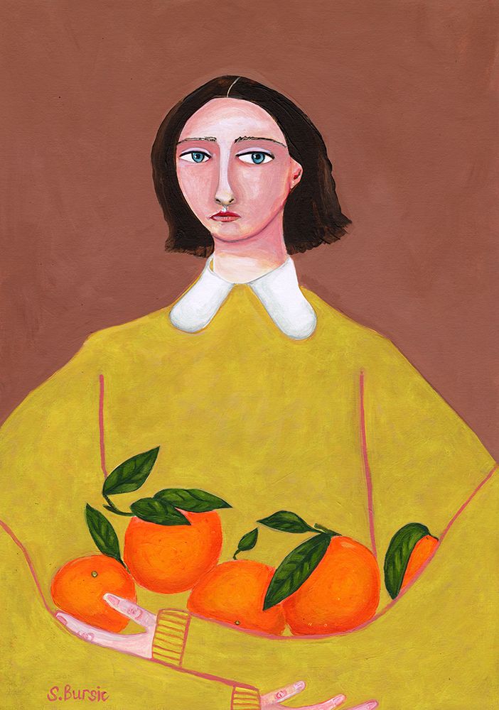 Lady with Oranges art print by Sharyn Bursic for $57.95 CAD